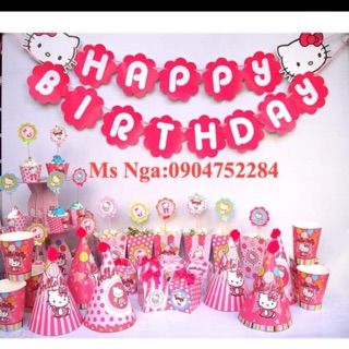 Set trang trí sinh nhật cho bé( tặng 15 bóng nhũ thái)