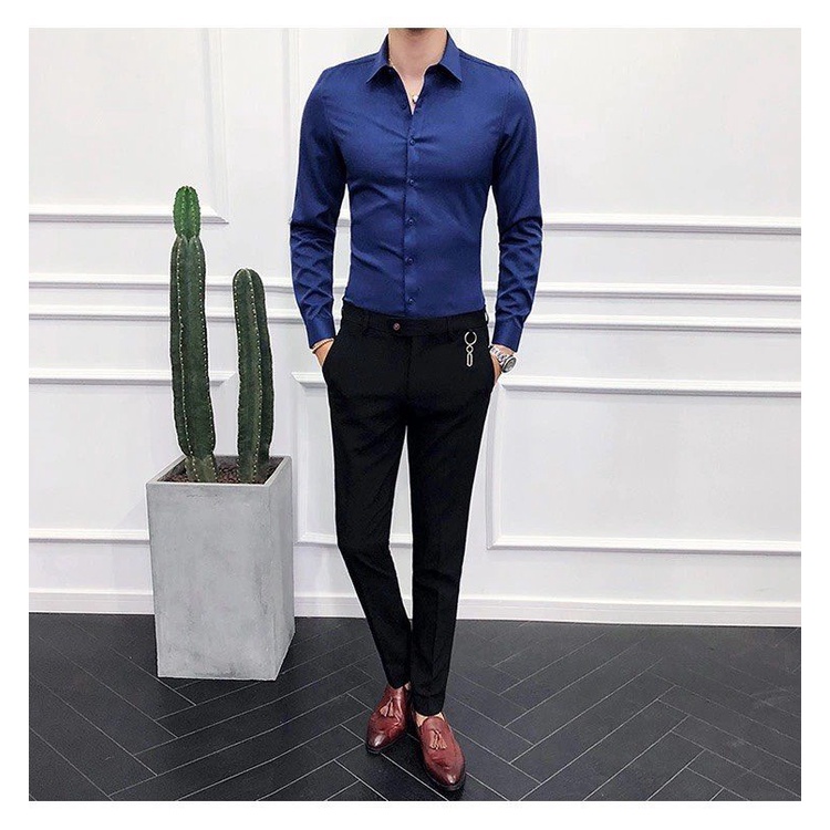 Áo Sơ Mi Nam Hàn Quốc Cao Cấp: Mềm, Mịn, Mát - Đủ Màu Đủ Size cho các Soái Ca phối đồ. | BigBuy360 - bigbuy360.vn