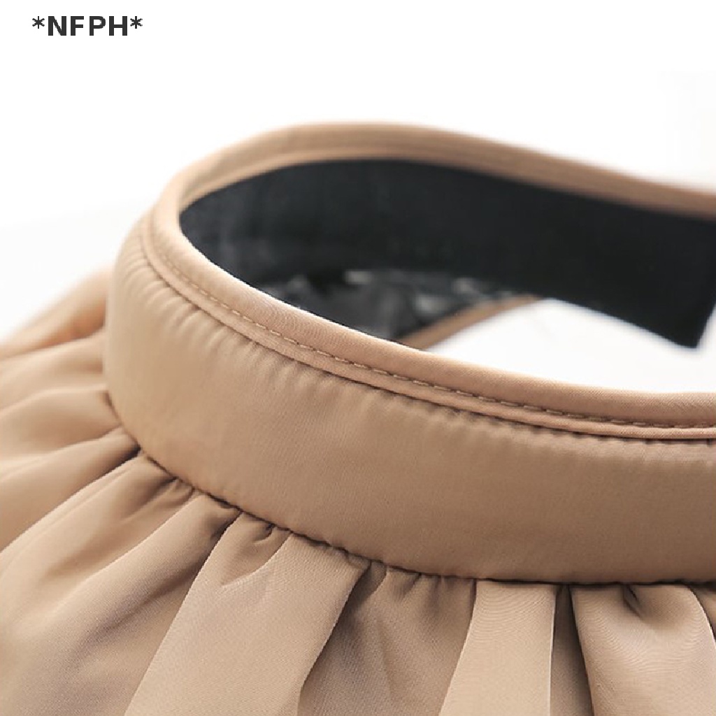 Nón Lưỡi Trai Hở Chóp Che Nắng Kèm Băng Đô Hình Vỏ Sò Cho Nữ