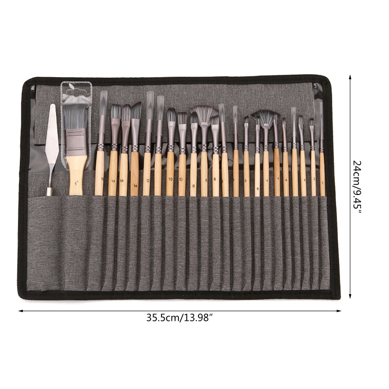 Set 24 Cọ Vẽ Tranh Màu Nước Cho Bé Mới Bắt Đầu
