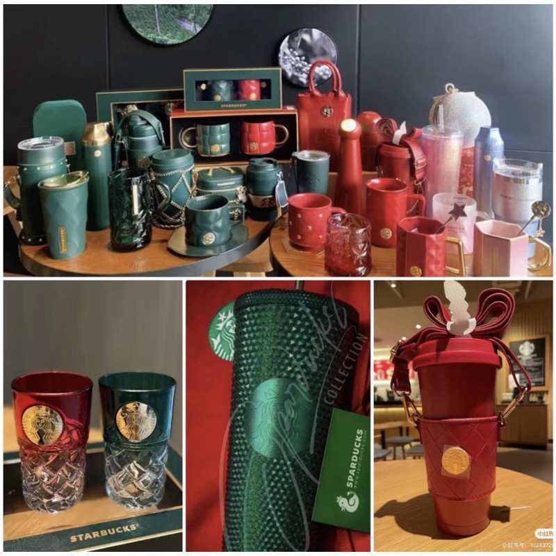 Ly, Bình Starbucks giáng sinh 2021