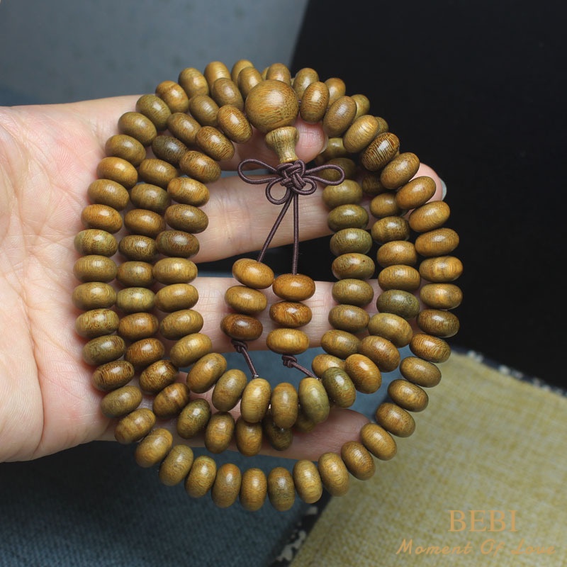 Chuỗi Hạt Đeo Tay Bằng Gỗ Đàn Hương 10 * 6mm