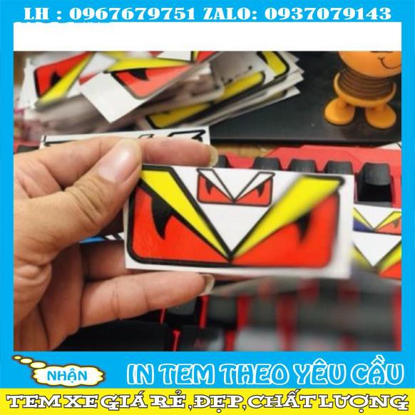 Tem mắt fendy nhỏ size 4x8.5