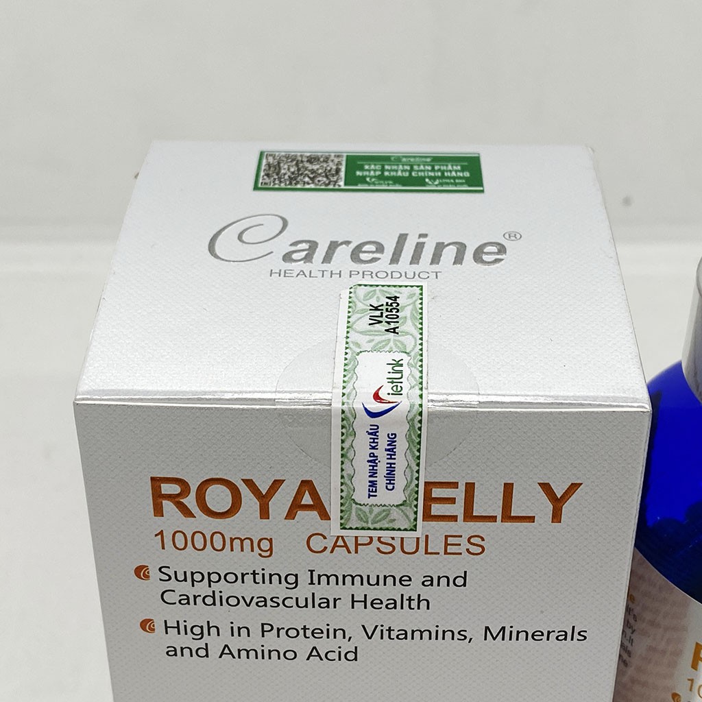 Sữa ong chúa Úc Careline Royal Jelly 1000mg hộp 100 viên - Cải thiện sức khỏe, giữ lại tuổi thanh xuân