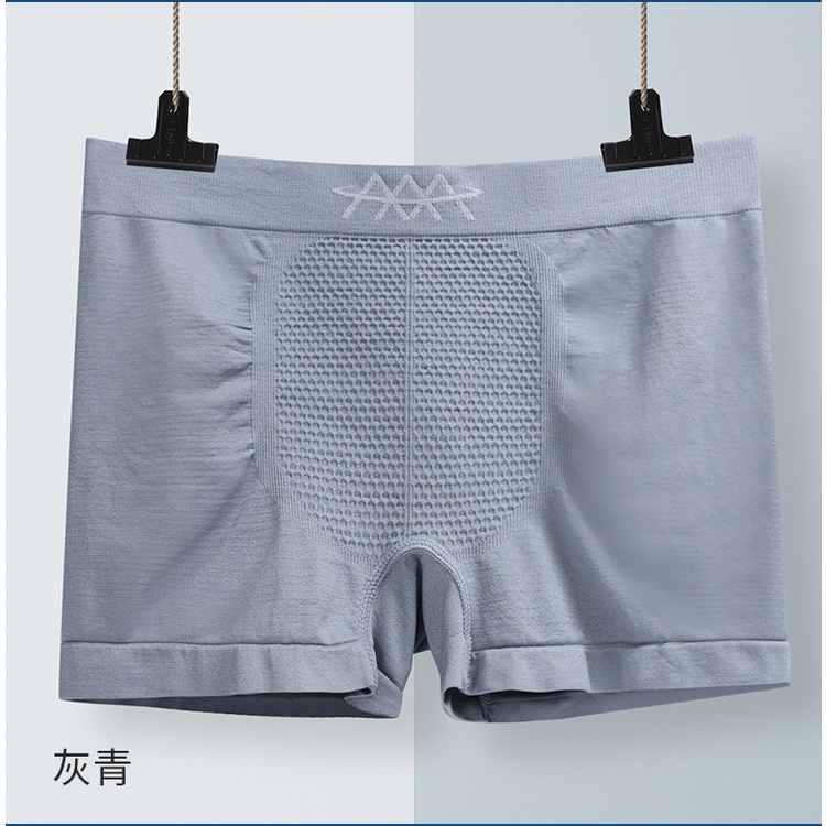 Quần Lót Nam Boxer 5D Không Đường May Tạo Dáng Cơ Thể Quyến Rũ màu kháng khuẩn