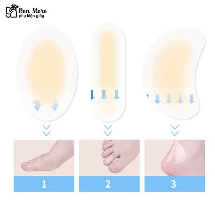 1 Miếng Dán gel Không Gây Mòn Bảo Vệ Gót Chân Khi Đi Giày Cao Gót #lot 82