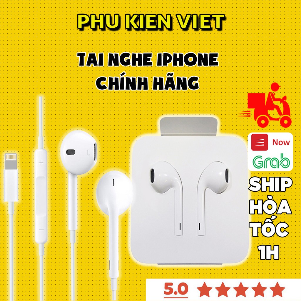 Tai Nghe iPhone Chính Hãng cho 7/7plus/8/8plus/x/xr/xs/11/12/pro/max/plus/promax - Phụ Kiện Việt