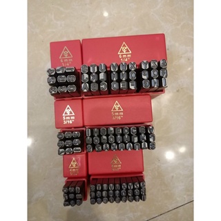 Bộ đục chữ - đóng số 4mm, 5mm ,6mm - xuôi