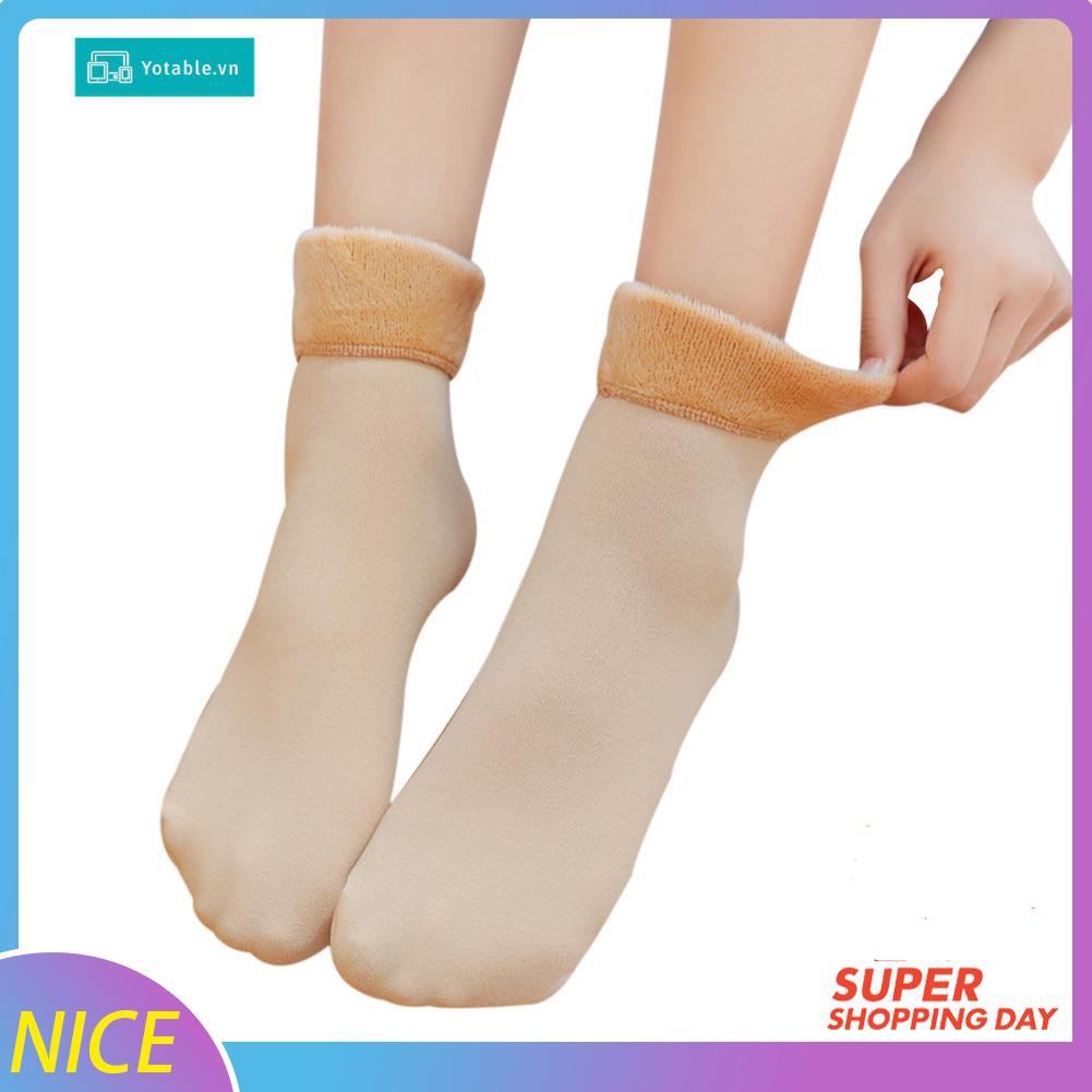 Tất Chân Giữ Ấm Dày Dặn Màu Trơn Dành Cho Nam Và Nữ | BigBuy360 - bigbuy360.vn