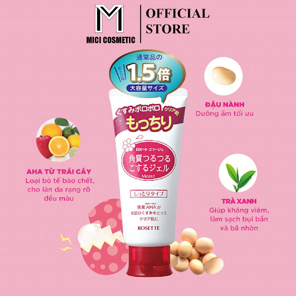 Tẩy Da Chết Từ Nhật RosettePeeling Gel 120g