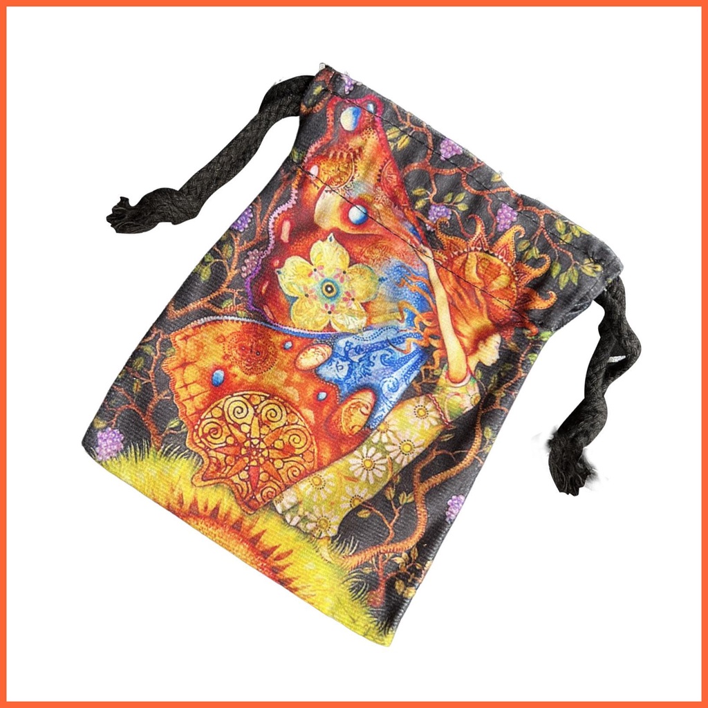 Túi Dây Rút Đựng Bộ Bài Tarot Oracle Chất Liệu Nhung Tổng Hợp