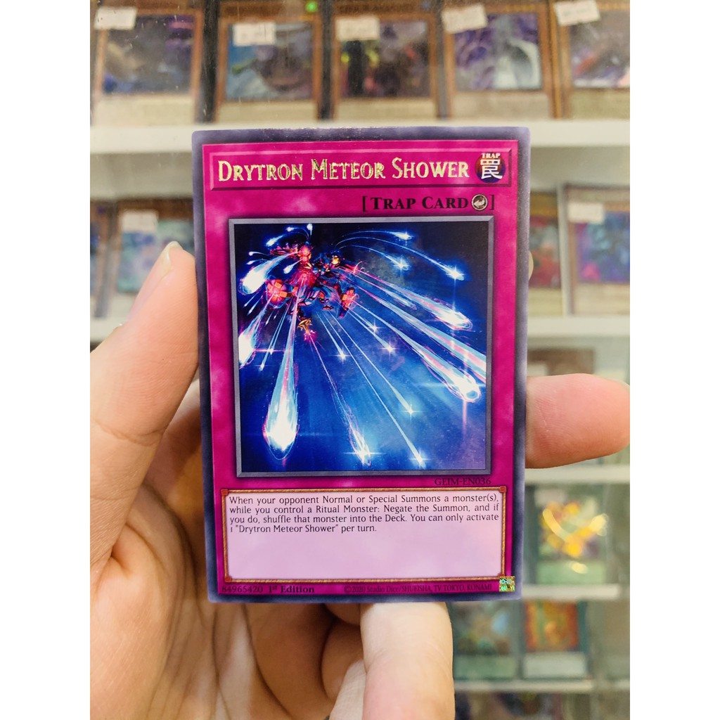 Thẻ Bài YugiOh! Mã GEIM-EN036 - Drytron Meteor Shower - Rare - 1st Edition