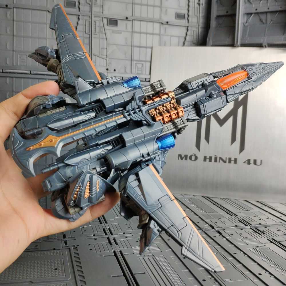 Mô hình Transformer Megatron Mechanical Alliance Black Mamba đồ chơi lắp ghép H6001-2 người máy rô bốt  máy bay