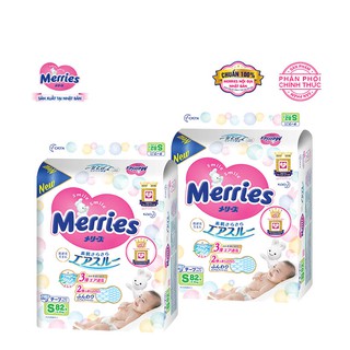 Combo 2 gói Tã Dán Merries S82 (4-8KG)