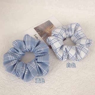 Dây cột tóc caro Scrunchies Hàn Quốc