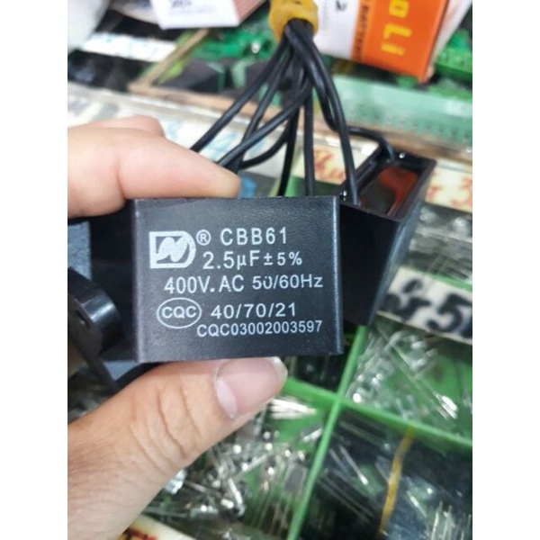 Tụ 2mf-2,5uf dùng cho quạt điện cơ thống nhất vinawind