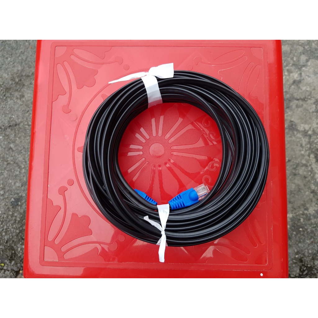100m/110m/120m Dây mạng ngoài trời (bấm sẵn 2 đầu) 4 lõi đồng nguyên chất