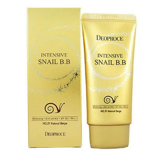 Kem nền Deoproce Snail Intenseve BB Cream (SPF 50+ PA +++) 50ml No.21