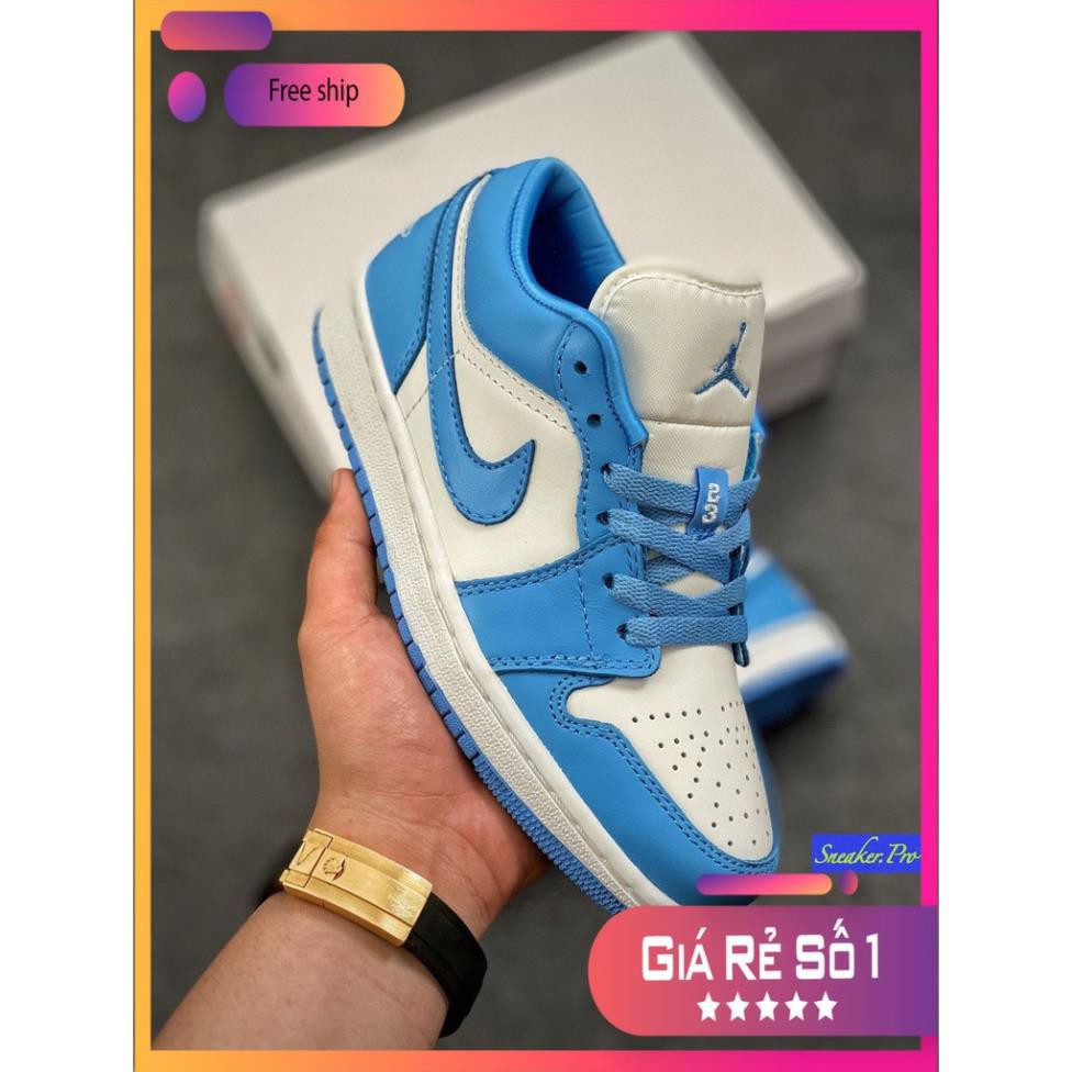 (FULL BOX + QUÀ TẶNG) Giày thể thao AIR Jordan 1 Low UNC (W) cổ thấp siêu đẹp dành cho nam và nữ | BigBuy360 - bigbuy360.vn