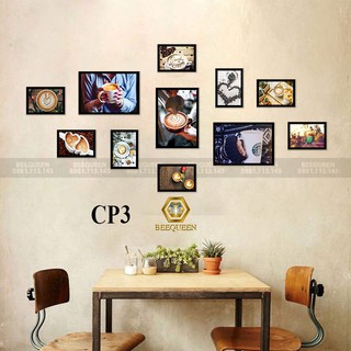 20 Bộ Tranh Trang Trí Quán Cafe - Cà Phê Có Khung 11 Tranh