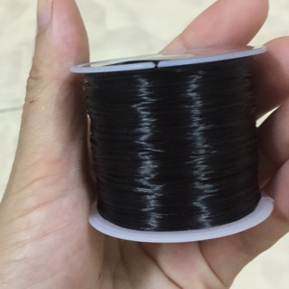 Cuộn cước lụa màu đen co giãn