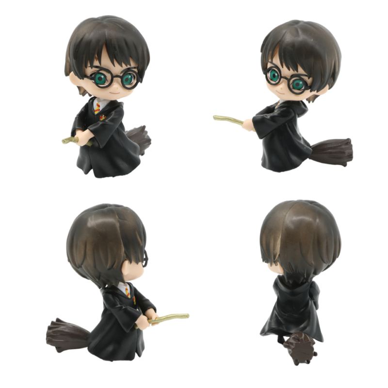 Bộ 6 nhân vật Harry Potter phong cách Chibi siêu đáng yêu 10cm-Mẫu 1