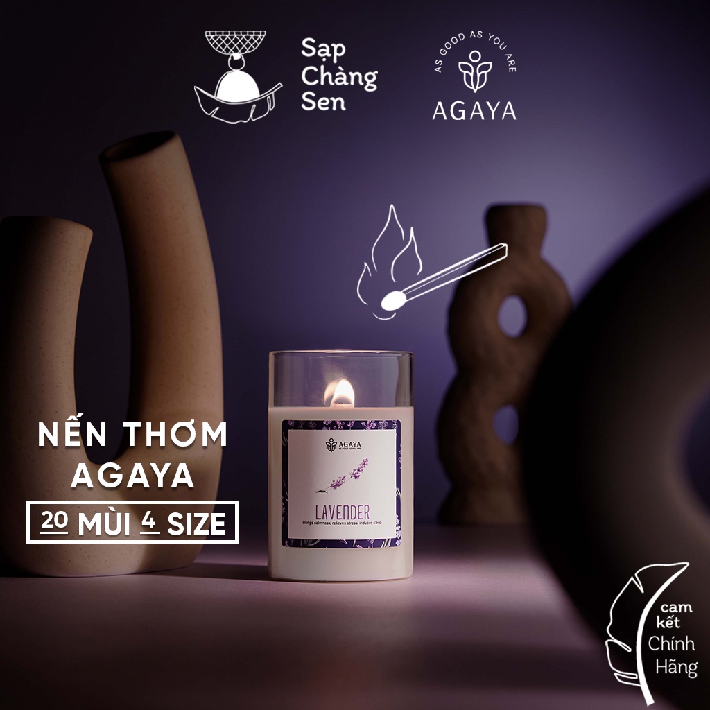 100g 200g - 20 mùi Nến thơm AGAYA Candle Cup - được thử mùi trực tiếp tại thumbnail