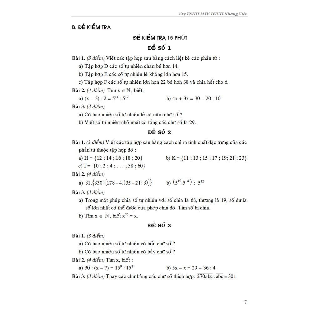 Sách - 100 Đề Kiểm Tra Toán Lớp 6 | BigBuy360 - bigbuy360.vn