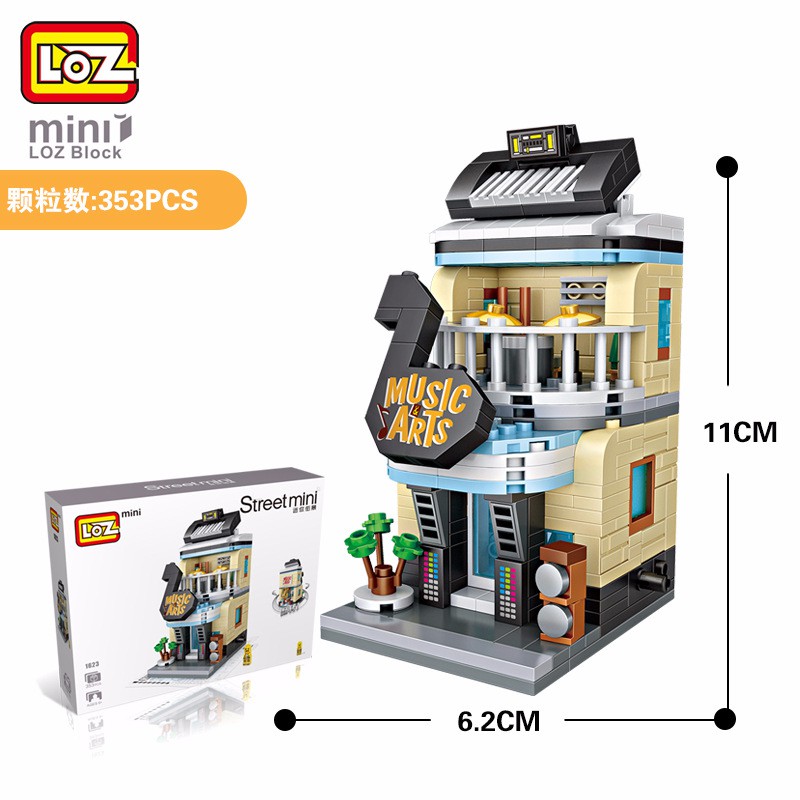 BILEGOX Combo 4 bộ Lego mini thành phố LOZ- mẫu tùy chọn NLG0050-c8