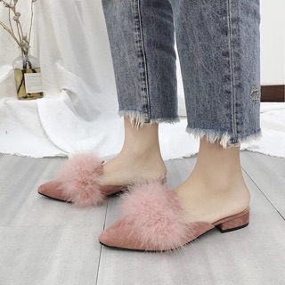 Giày sục lông sang chảnh Oder