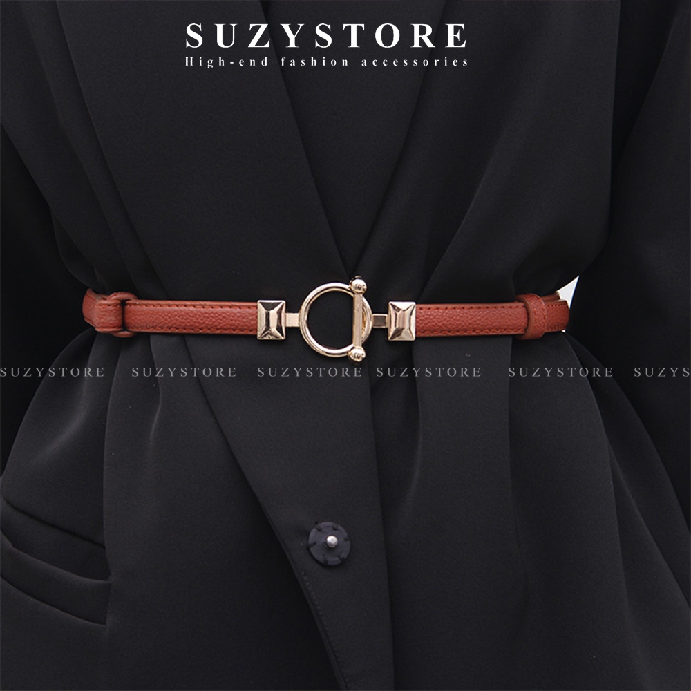 ĐAI VÁY nữ tròn nhỏ 1.4cm Suzystore - THẮT LƯNG nữ bản nhỏ nịt áo váy tròn nhỏ cài tiện lợi - Đai thắt áo nhỏ xinh TLSU6