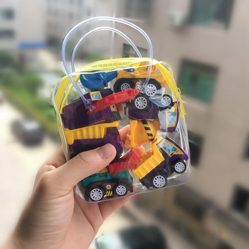 Set 6 Mô Hình Xe Tải Đồ Chơi Mini Cho Bé