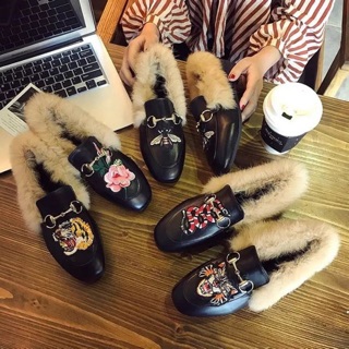 Giày gucci lót lông