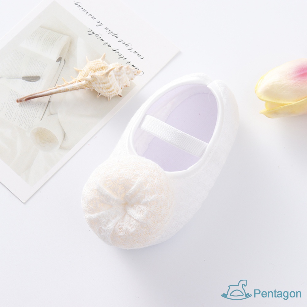 Giày Búp Bê Đế Mềm Chống Trượt Cho Bé Gái 0-12 Tháng Tuổi