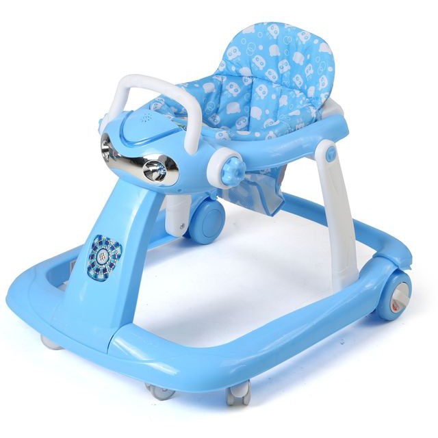 XE TẬP ĐI 2 KIỂU NGỒI VÀ ĐỨNG CÓ KHÓA BÁNH CHO BÉ CAO CẤP BLB 6090 MÀU XANH
