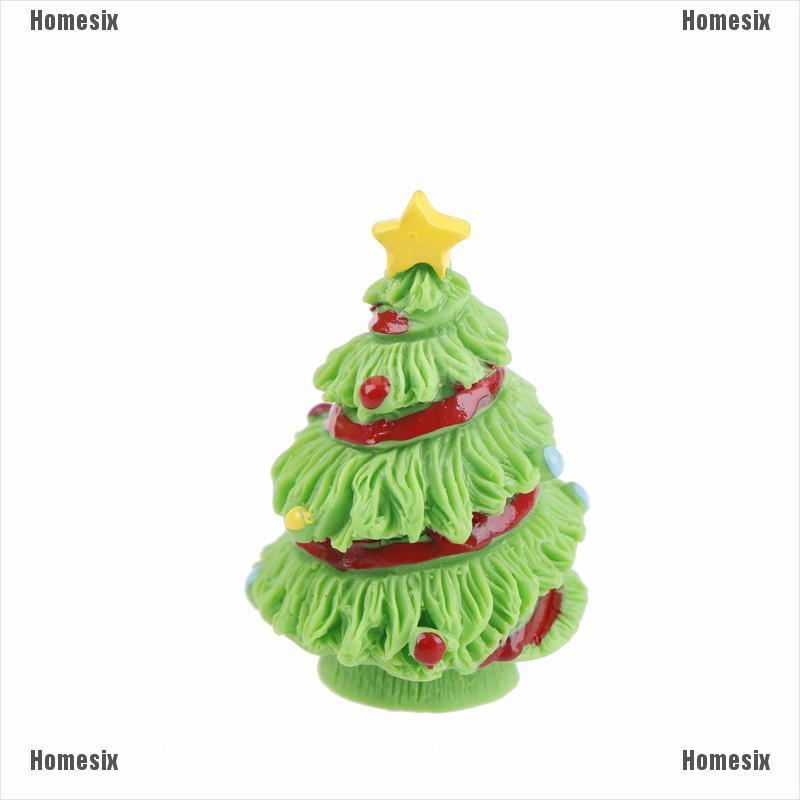 2 Mô hình cây thông Noel mini trang trí tiểu cảnh sân vườn nhà búp bê