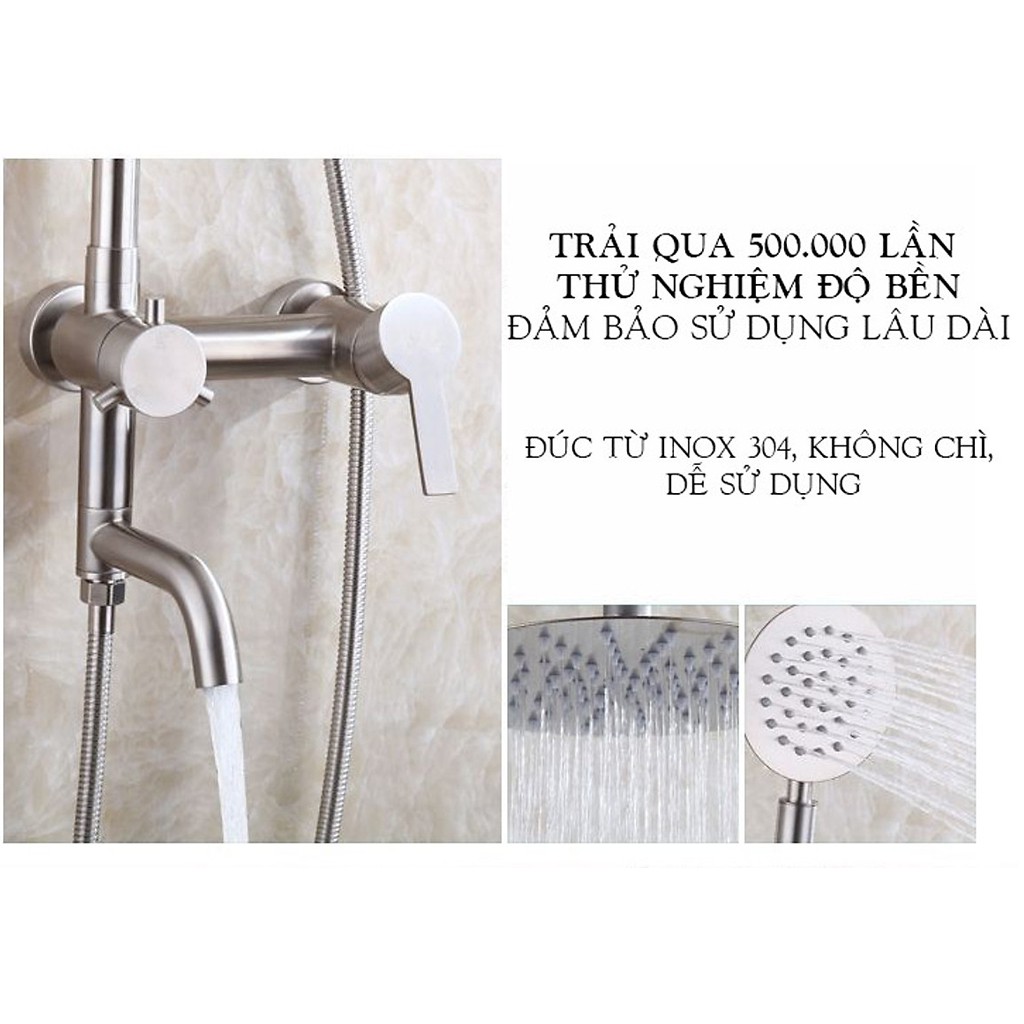 VÒI SEN TẮM Nóng Lạnh - [INOX SUS304 – Thép không gỉ chất lượng cao]