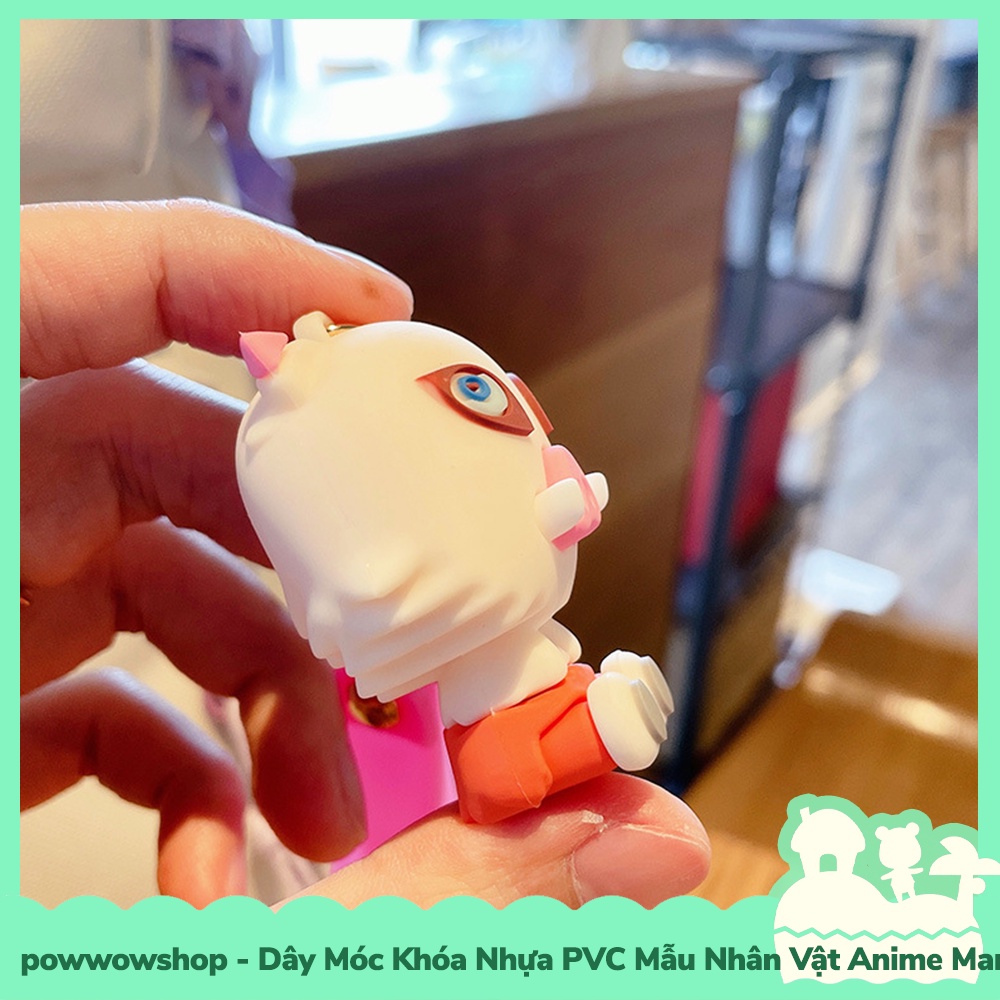 [Sẵn VN - Hỏa Tốc] Dây Móc Khóa Nhựa PVC + Gel Silica Mẫu Nhân Vật Hoạt Hình Anime Manga Kimetsu No Yaiba Baebie