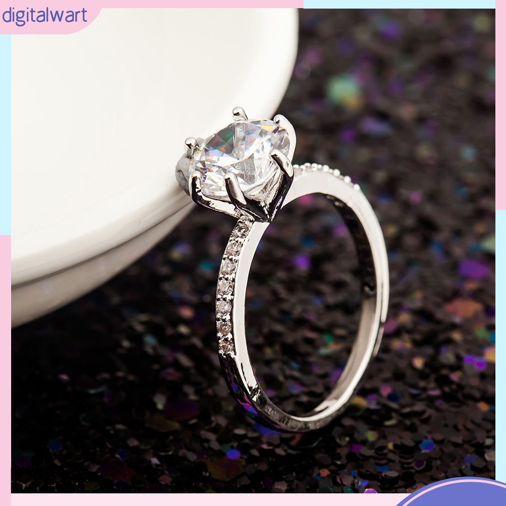 Nhẫn Hợp Kim Đính Đá Kiểu Dáng Thời Trang Cho Nữ