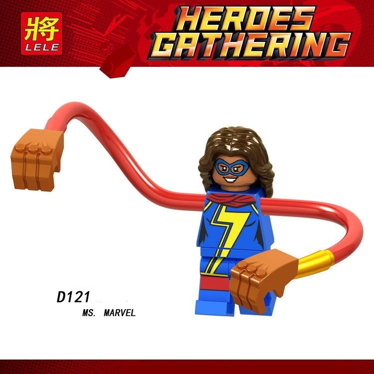 Lego Marvel Hero Ms. Mô Hình Đồ Chơi Lego Nhân Vật Marvel LELE D121