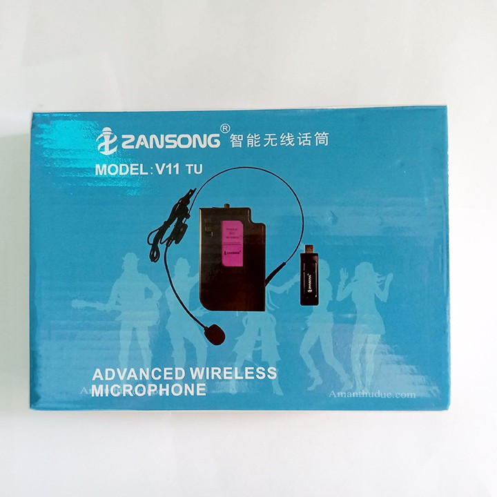 MIC TRỢ GIẢNG KHÔNG DÂY ZANSONG V11 TU