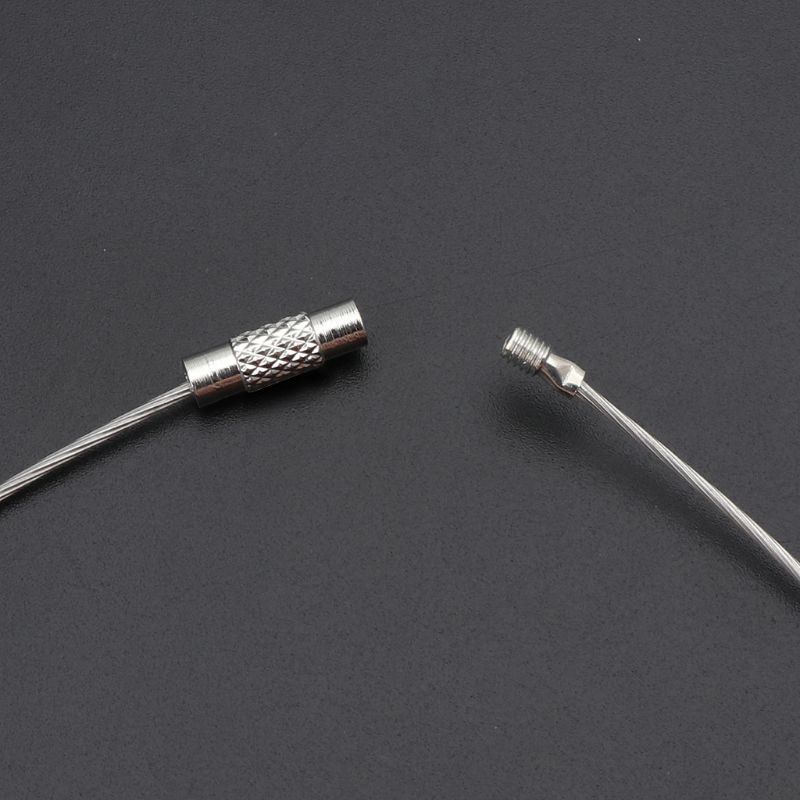 Vòng cổ Bằng Thép Không Gỉ 10 Sợi Có Khóa Bằng Đồng Thau