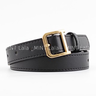 Dây Nịt Da Màu Đen Mặt Chữ D 105cm