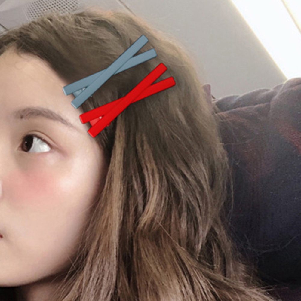 Kẹp Tóc Nhựa Màu Trơn Dễ Thương Cho Bé Gái