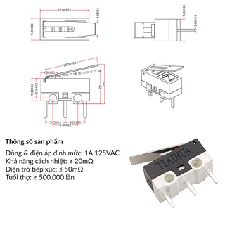 [NSHOP] Công tắc hành trình công tắc chuột Micro Switch
