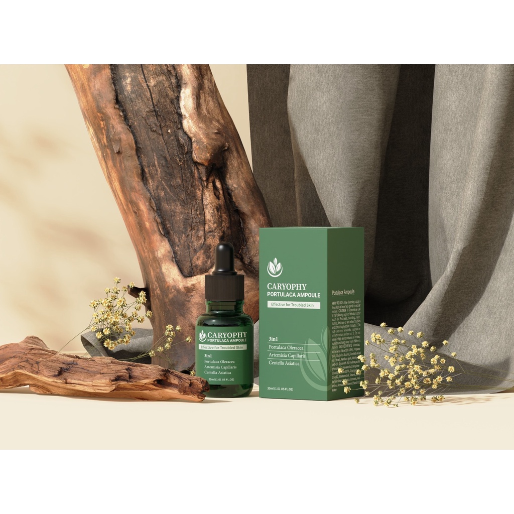 Serum giảm mụn mờ thâm se khít lỗ chân lông Caryophy 30ml