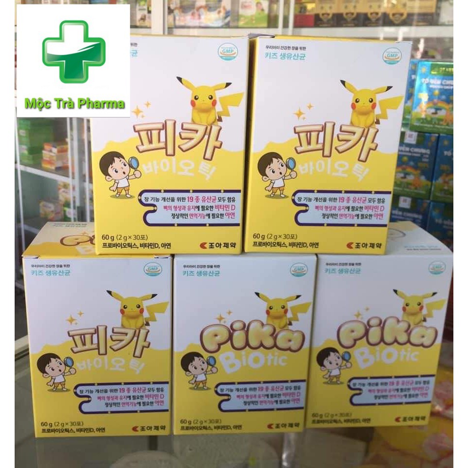 Men vi sinh PIKABIOTIC(Nhập khẩu Hàn Quốc)-Hỗ trợ cân bằng hệ tiêu hóa,chống táo bón,tiêu chảy- Hộp 30gói