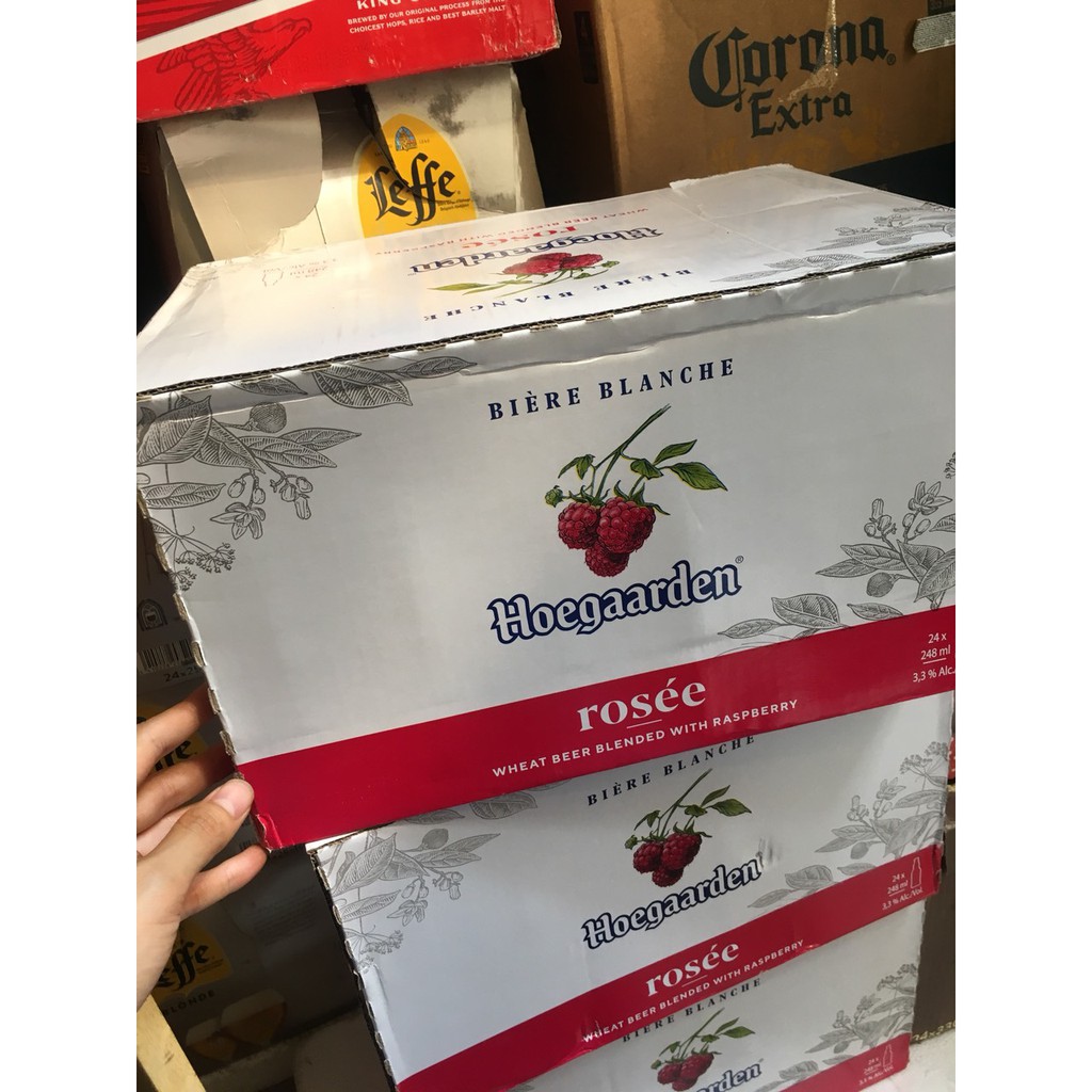 [Nowship hoặc grabship] BIA HOEGAARDEN ROSÉE THÙNG 24 CHAI X 250