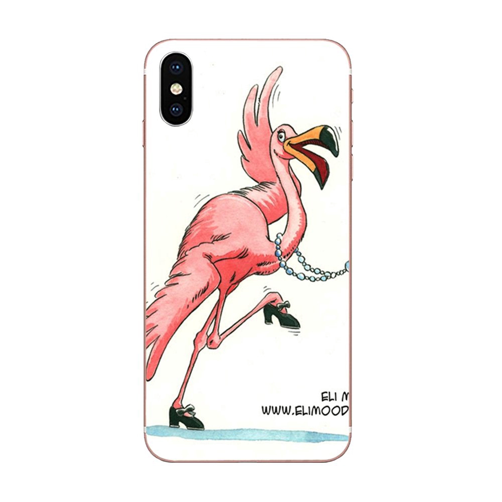 Ốp Điện Thoại Tpu Mềm Hình Hồng Hạc Nhảy Múa Cho Samsung Galaxy J3 J5 J6 J7 Note 8 S6 S7 S8 S9 S10 Edge Plus 2016 2017 2018