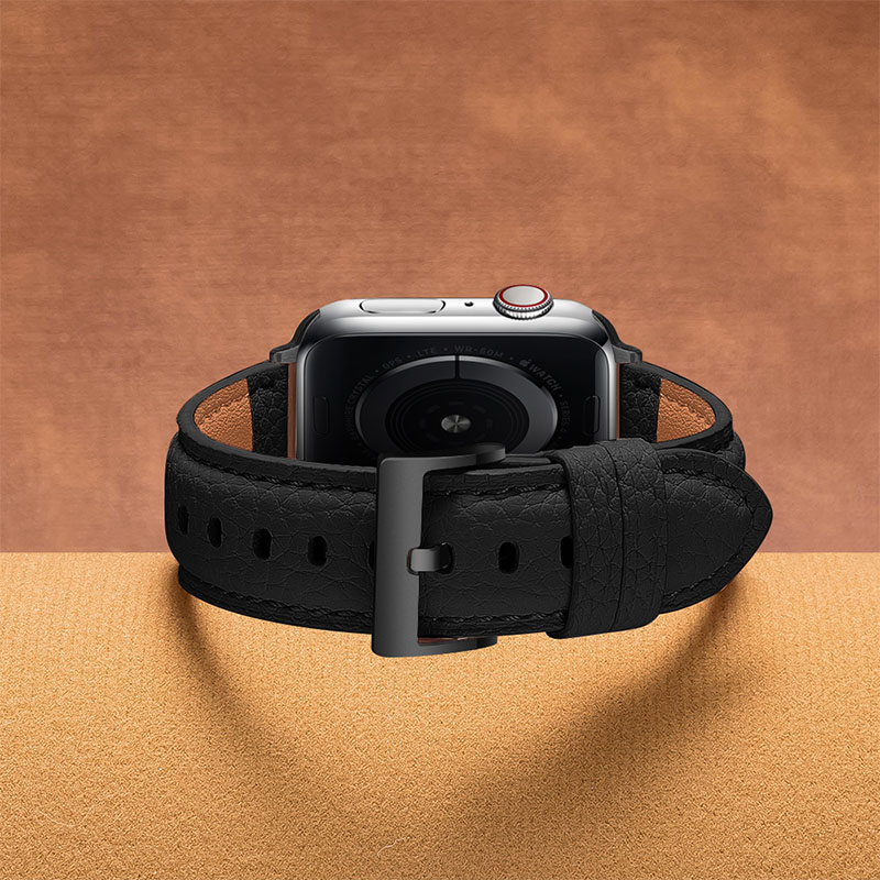 Dây Da Thay Thế Cho Đồng Hồ Thông Minh Apple Watch Se 6 5 4 3 2 1 Kích Thước 40mm 42mm 44mm